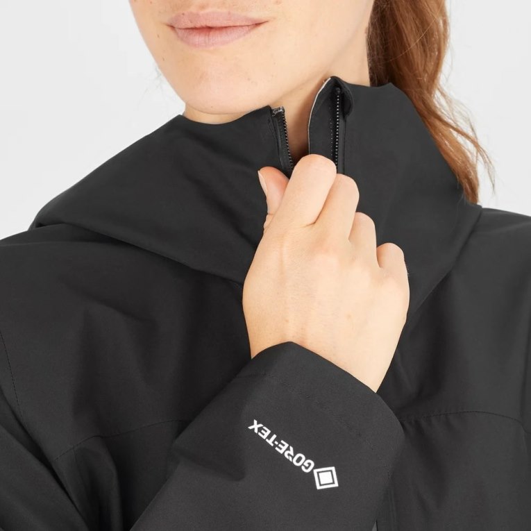 Salomon Outline GTX 2.5L Women's Shell Jackets Black | CA 37T58